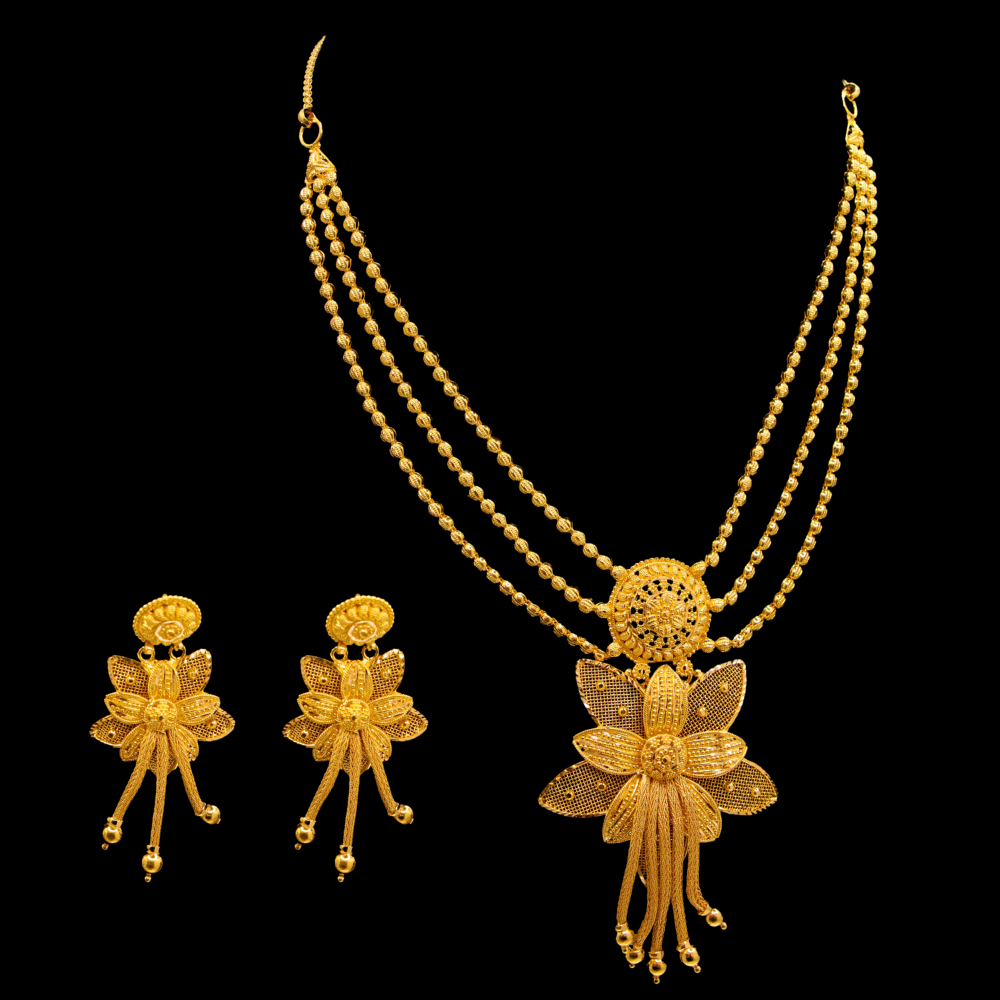 22K Gold Necklace Set